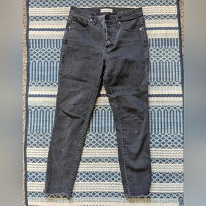 Women's Madewell Skinny Jeans In Faded Black